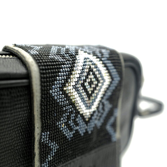 Carlos Falchi Vintage Beaded Leather Crossbody — Santa Fe Dreamscape, RRL Style - Picture 8 of 15